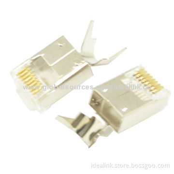 8P8C Modular Plugs, Meets Cat5e/6 FTP Keystone Jack, CE, RoHS Marks, Factory Price